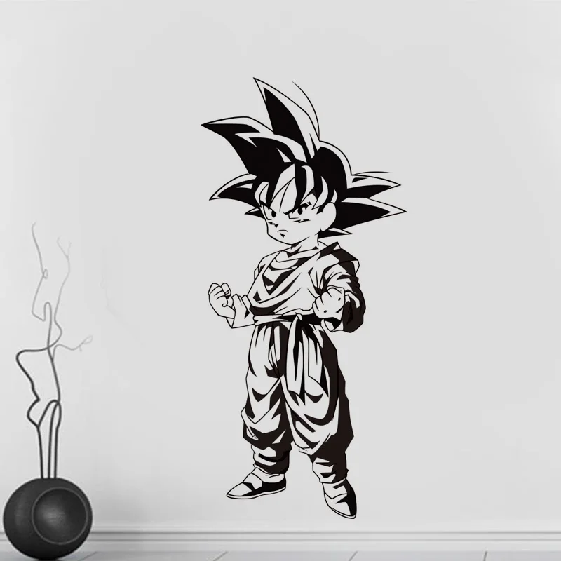 Мультфильм Dragon Ball Little Сунь Укун виниловые наклейки на стену аниме дома украшение для детской комнаты книги по искусству обои Съемный росписи LZ11