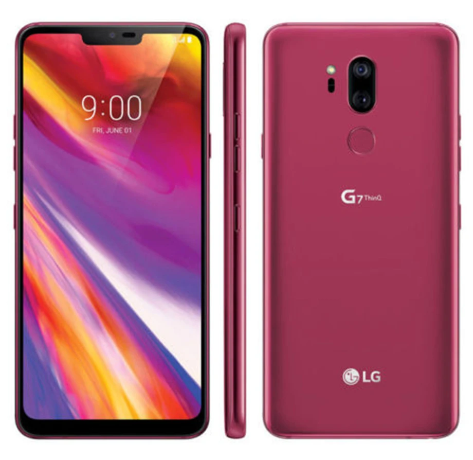 LG G7 ThinQ G710N оригинальная разблокированная LTE Android Восьмиядерный 6," Двойная 16 МП камера заднего вида 64 Гб ПЗУ 4 Гб ram Snapdragon 845 NFC 3000 мАч