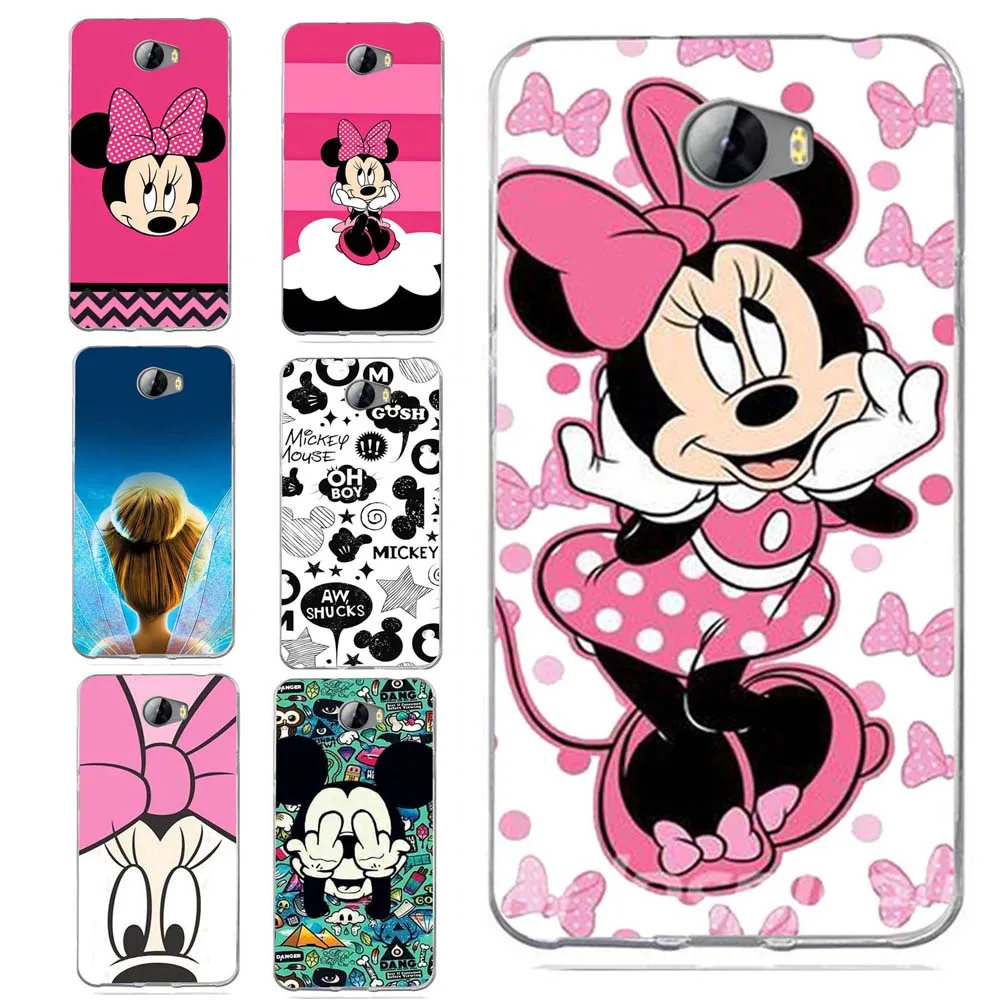 For Huawei P9lite/P8 Lite 2016 2017 Y5 II 2 Y5ii / Y6II Compact Cute Minnie Mickey Soft TPU Silicone Pattern Clear Case B102 |