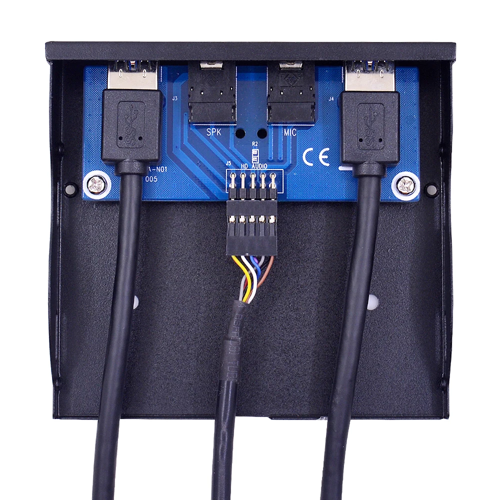 CHIPAL 4 порта USB 3 0 Hub 20Pin PC Передняя панель кронштейн HD аудио 5 мм разъем для микрофона