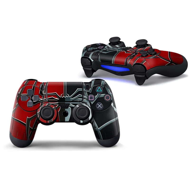 Пара контроллер кожи полное покрытие Стикеры для Playstation 4 Dualshock 4 геймпад виниловые наклейки Play Station скины человек паук