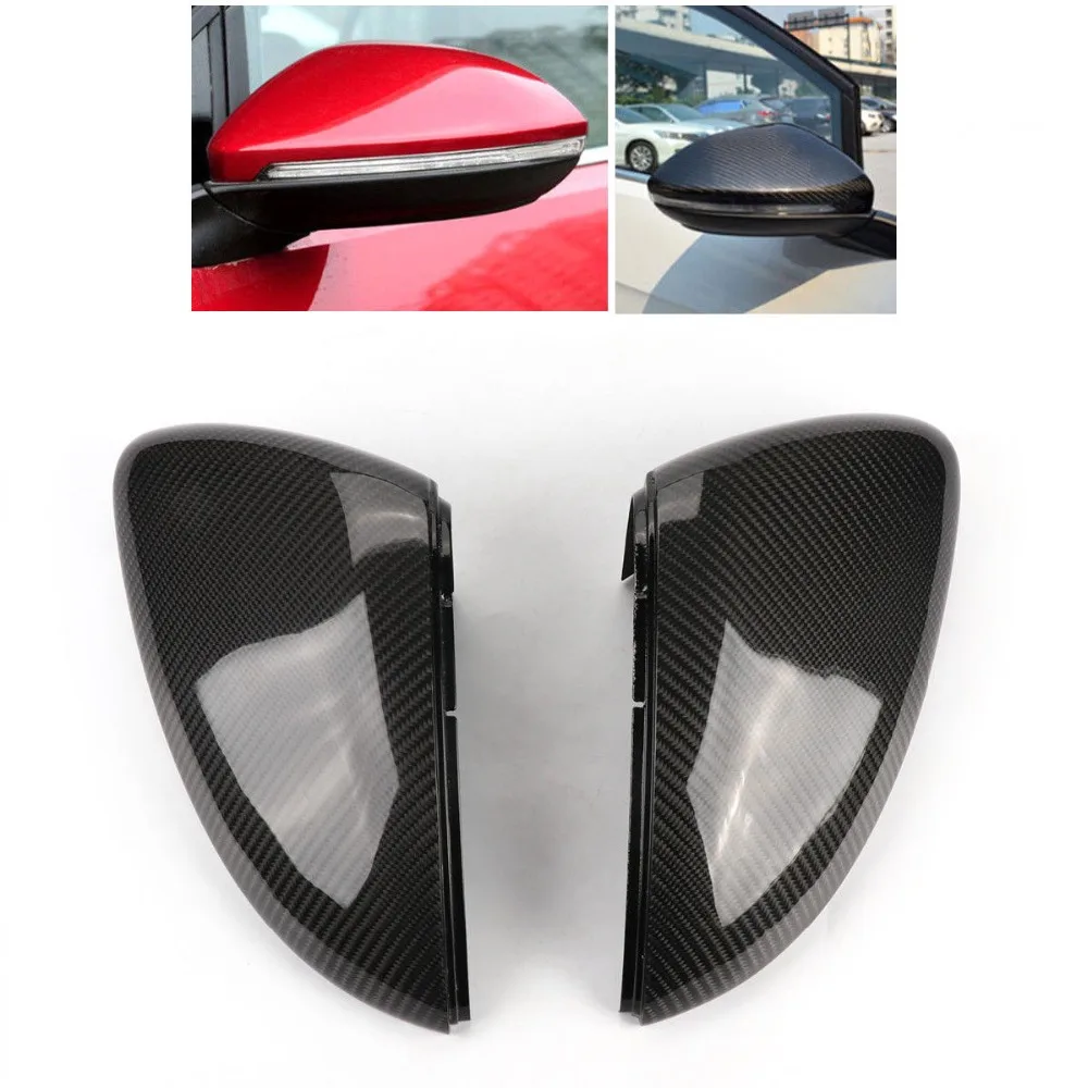

Good quality Carbon Fiber Rear Mirror Cover Direct-Replace For VW Golf 7 MK7 VII TSI GTI 2014 Mirror Case Rearview Mirror Cover