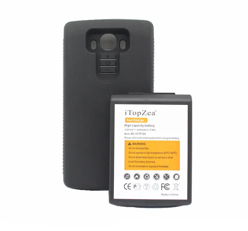 ITopZea 1x8200 мАч G4 Телефон с увеличенной батареей и ТПУ чехол для LG H818 VS999 VS986 US991 F500 F500S