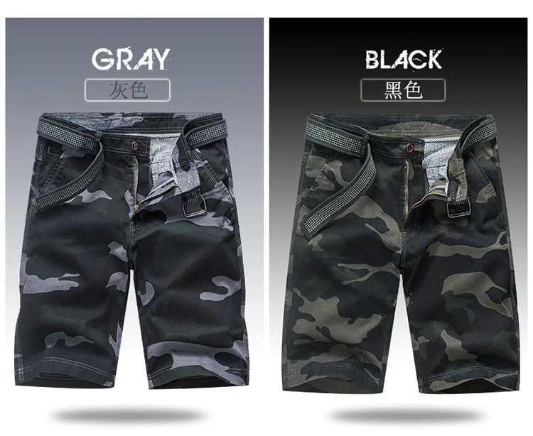Камуфляжные мужские военные карго шорты брендовые новые армейские тактические камуфляжные шорты мужские хлопковые свободные рабочие повседневные шорты