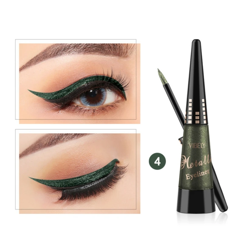 

1pc Liquid Eye Liner Pen New Glitter Liquid Eyeliner Makeup Liner Easy To Wear Waterproof Pigmented Diamond Maquiagem