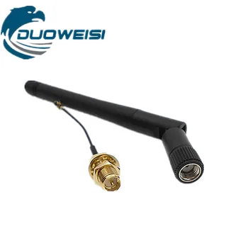 

433MHz glue rod folding antenna 3DB high gain antenna SMA male wifi module wire length :5CM ,antenna Length: 11cm