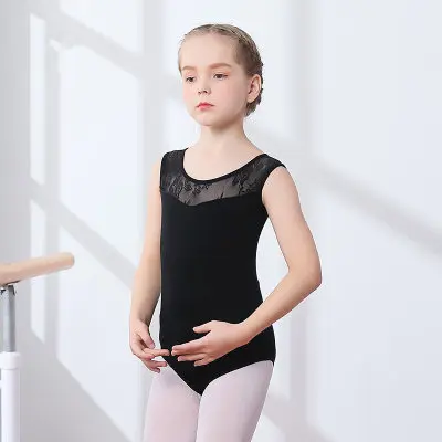 Lace Black Girl Ballerina Leotard Girl Ballet Dress For Children Girl ...