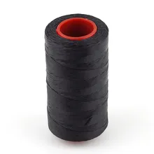 Черный 250 м 1 мм плоский вощеный воск нить шнур шитье ремесло