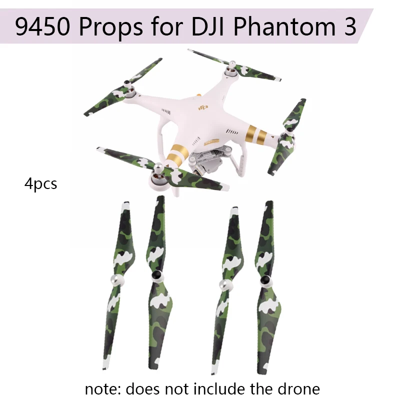 

4PCS 9450 Self-locking Propeller for DJI Phantom 3 Phantom 2 3A 3P 3S Camera Drone Parts Replacement Props Quick Release Blades