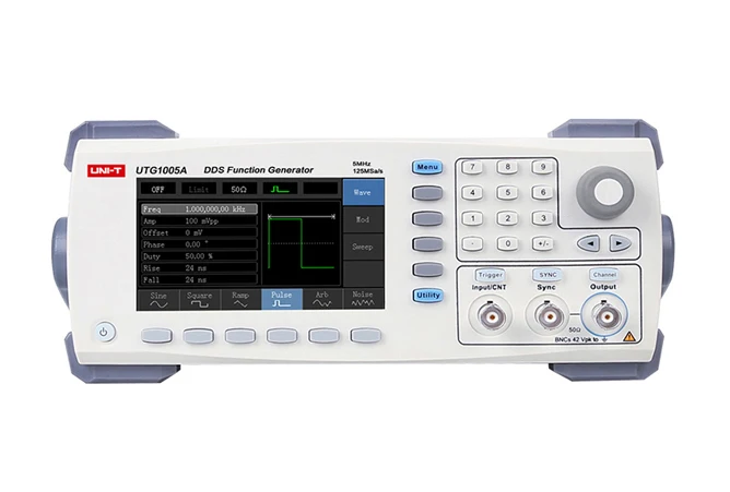 UNI-T UTG1005A функцию/генератор сигналов произвольной формы/один канал/5 мГц пропускная способность канала/125 мс/с частота дискретизации