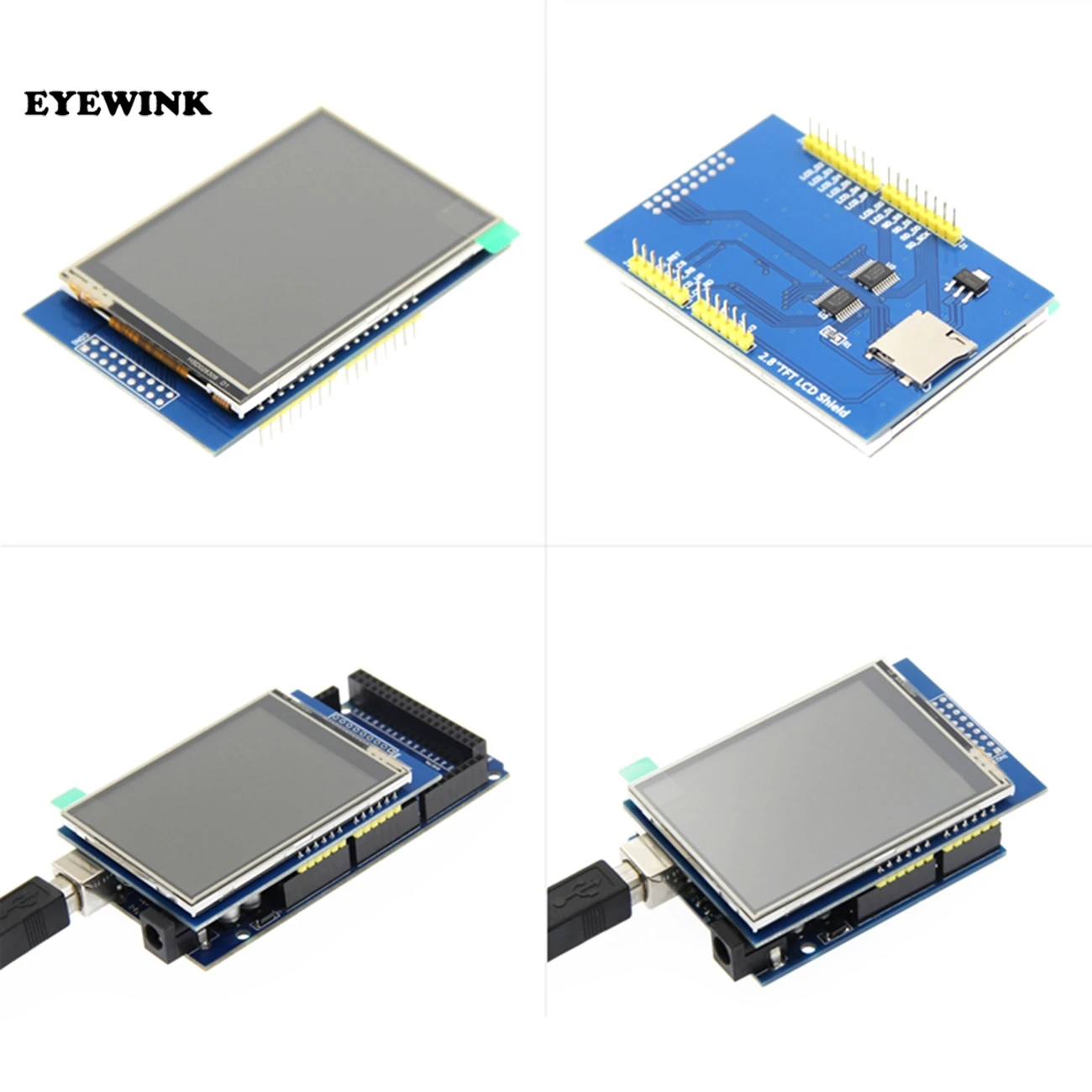 2 8 дюйма 3 В 300мА TFT ЖК экран модуль сенсорного дисплея для Arduino UNO с резистивной