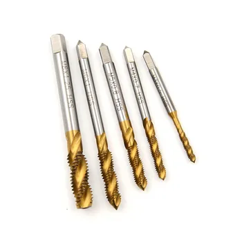 

Screw Taps HSS Titanium Coated Drill and Tap Bits 1/4" Hex Shank Thread Taps Woodworking Tools M3-M8 Metric Taps