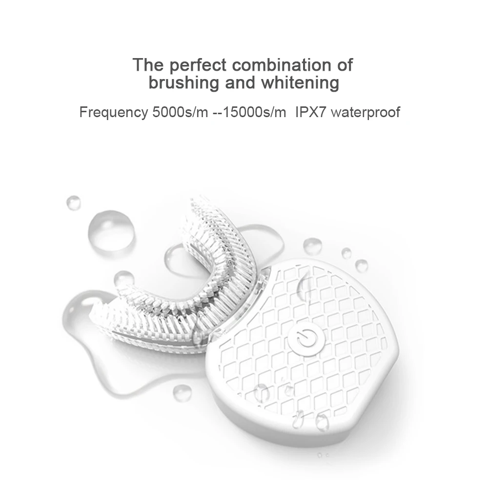 Smart 360° Intelligent Automatic Sonic Electric Toothbrush USB Charging U Type Tooth Brush Teeth Whitening Blue Light for Adults Smart 360° Intelligent Automatic Sonic Electric Toothbrush USB Charging U Type Tooth Brush Teeth Whitening Blue Light for Adults