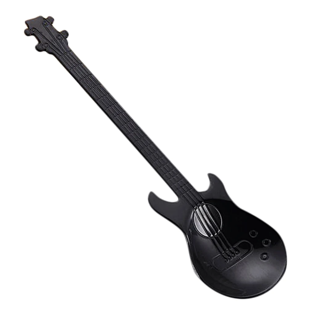 Stainless Steel Guitar Mixing Scoop Cocktail Stirring Spoon Bar Mixing Utensil Barware for mixing malts shakes juice coffee