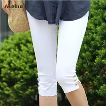 Aselnn Hot! 2017 Summer Pants & Capris Women Fashion Mid Waist Casual Capris Plus Size Ladies Pencil Pants Female S-3xl