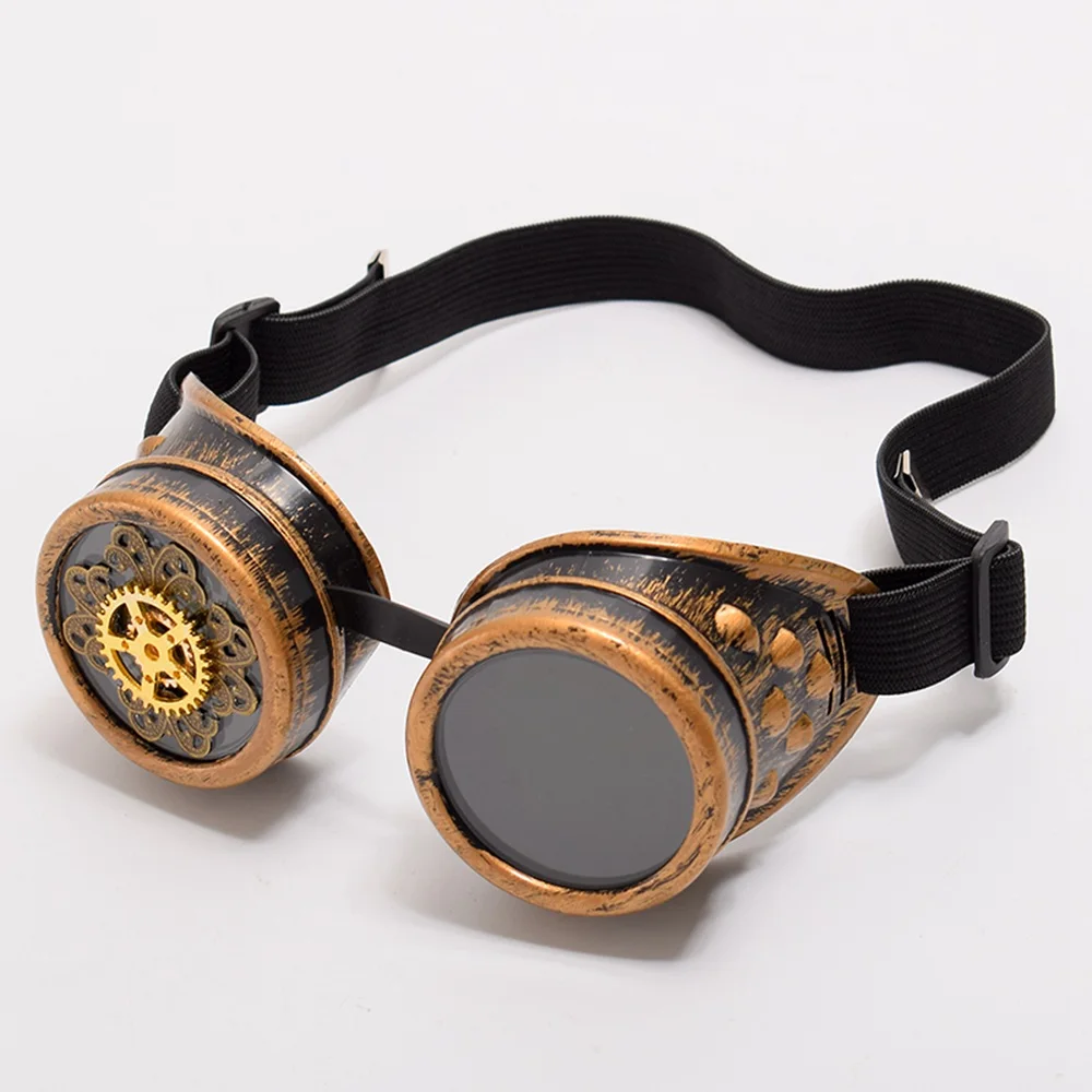 

Vintage Victorian Steampunk Gear Pattern Goggle Party Aviator Cosplay Goggle
