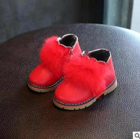 Kids Girls Boots Shoes Candy Color New Brand Design Warm Winter Martin Baby Girls Shoes Toddler