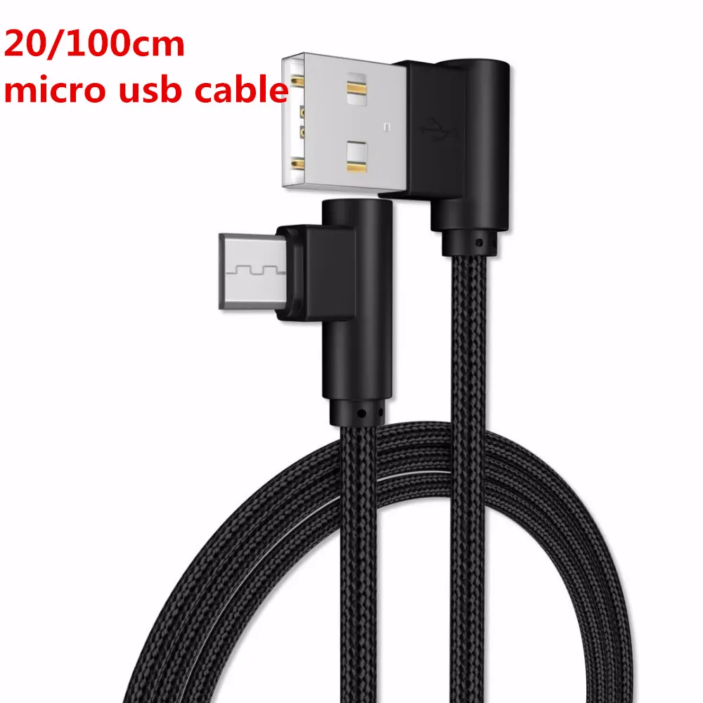 

0.2/1 meter 90 Degree Micro USB Cable, 2A Fast Charger Data Game Cable For LG G4 V10 K10 X300 V30 PLUS MEIZU M6 M5 NOTE M5S M6S