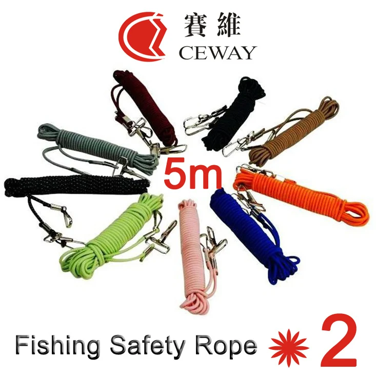 

5m Tensile Fishing Rope Elastic Lock Band Safety Lanyard Nylon Tyer Cord Fabric Rod Protector Retractable Retention Cable 2019