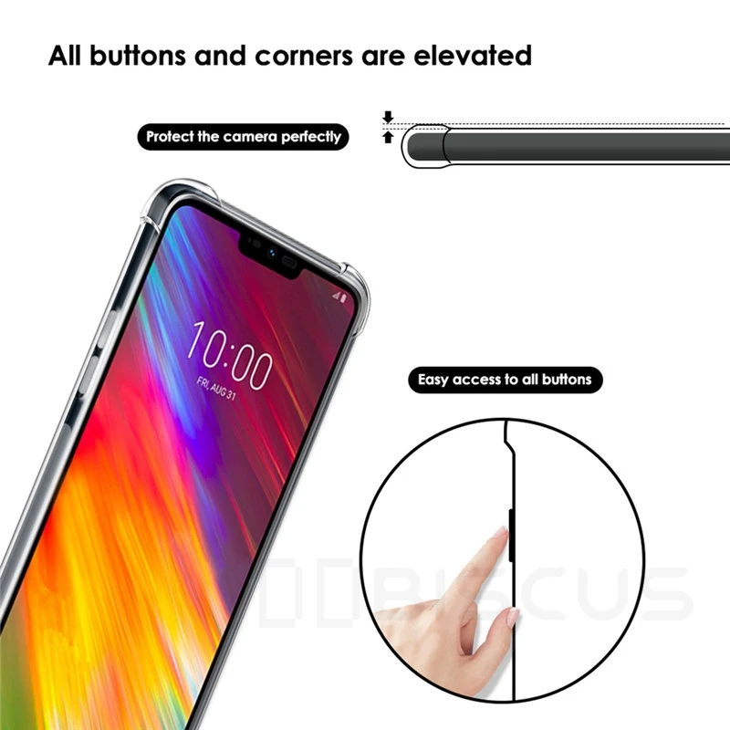 Прозрачный противоударный силиконовый чехол для LG K40 K50 K9 K11 K12 плюс G8S G8 V40 V50 ThinQ Q60 G8X V50S K20 K30 крышка чехол s