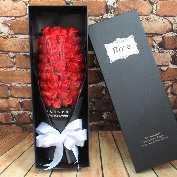 51 roses soap flower bouquet gift romantic Valentine's Day ...