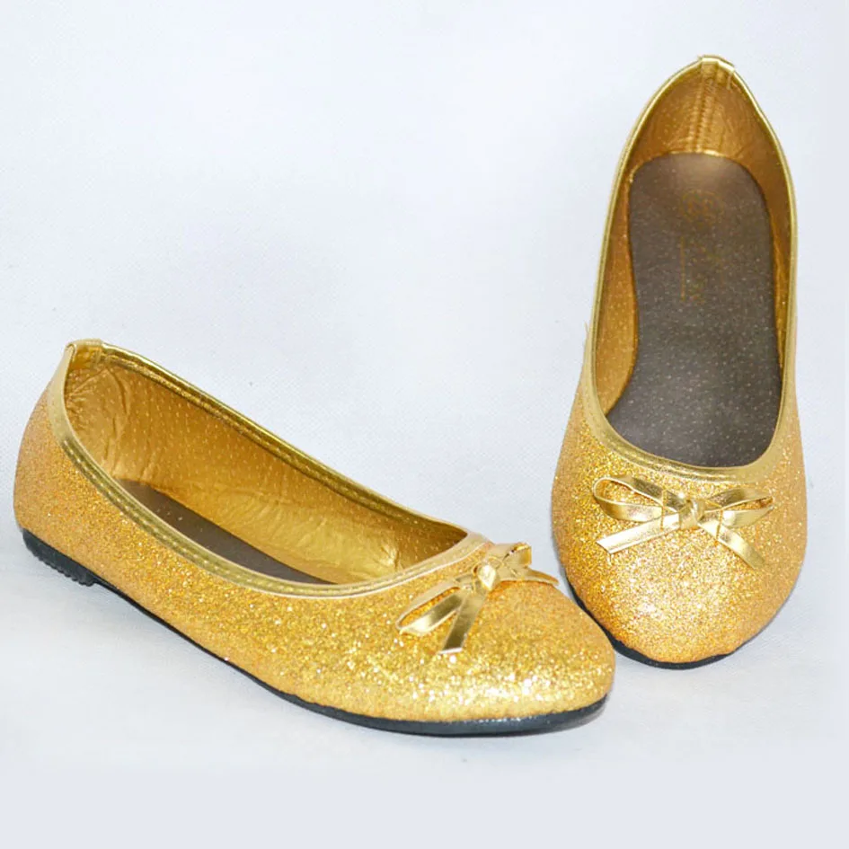 yellow sparkly shoes