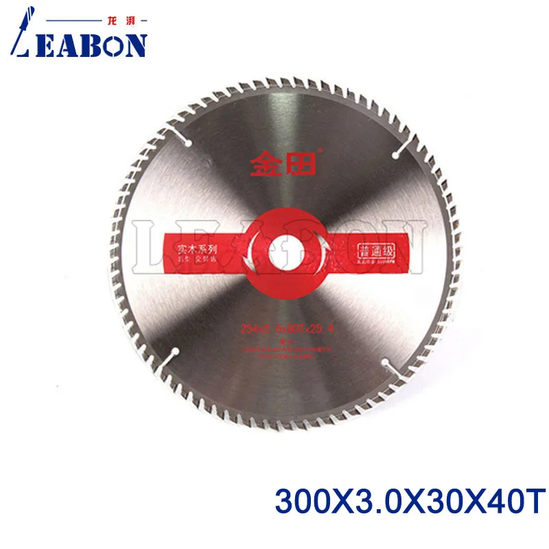 300mm diameter x 30mm center hole x 40 teeth TCT wood saw disc cutting blade for cutting log wood