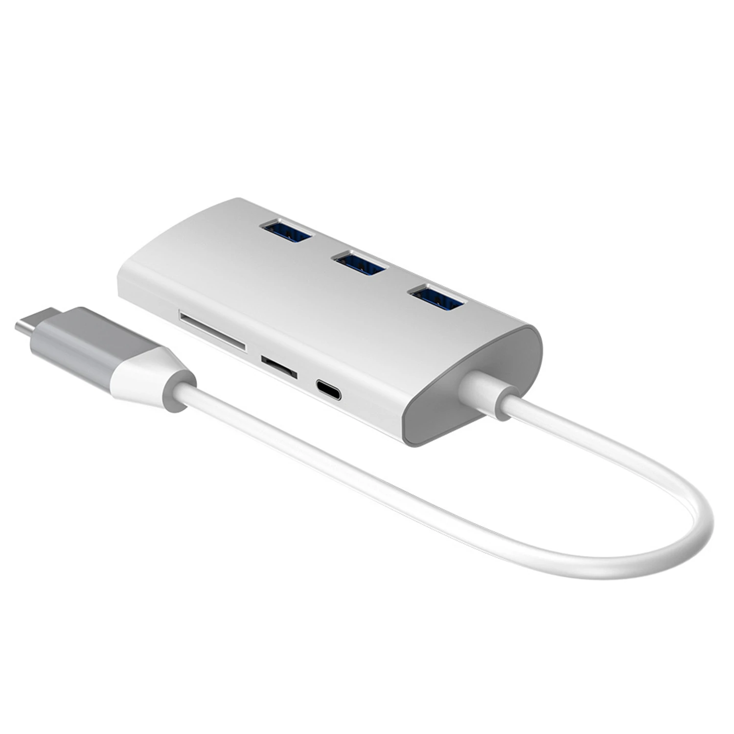 MOCH-type-C-концентратор(3 порта Usb3.0)+ Hdmi 4K+ Rj45 Gigabit+ Pd зарядка+ 3,0 Sd/Tf считывание карт