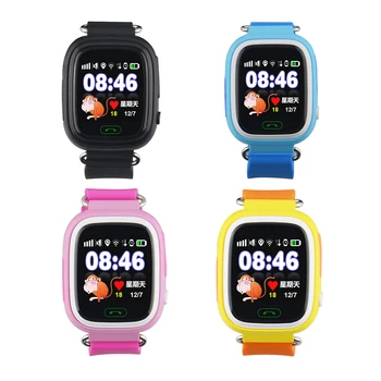Kids Touch Screen Watch Q90 GPS Tracker Locator with Anti Disturb Mode One Key SOS Voice Chatting Phone Watch without Box