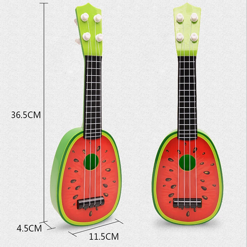 Для детей узнать Гитары Гавайские гитары укулеле креативные милые мини фрукты может играть Музыкальные инструменты Игрушечные лошадки детские развивающие подарок