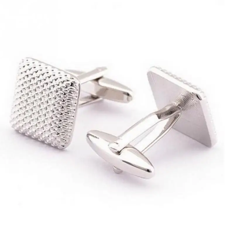 Unique Shirt Business Cufflink For Men Fashion Cufflinks Square Pattern