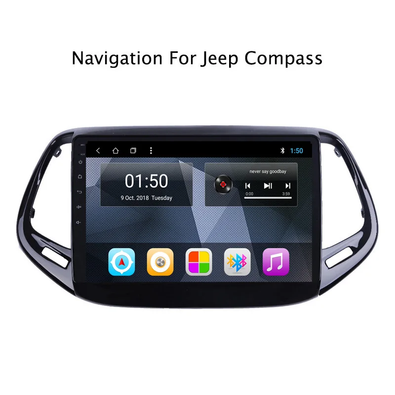 

NAVITOPIA 9inch Quad Core Android 7.1/Octa Core Android 8.1 Car DVD Multimedia GPS Navigation for Jeep Compass 2017