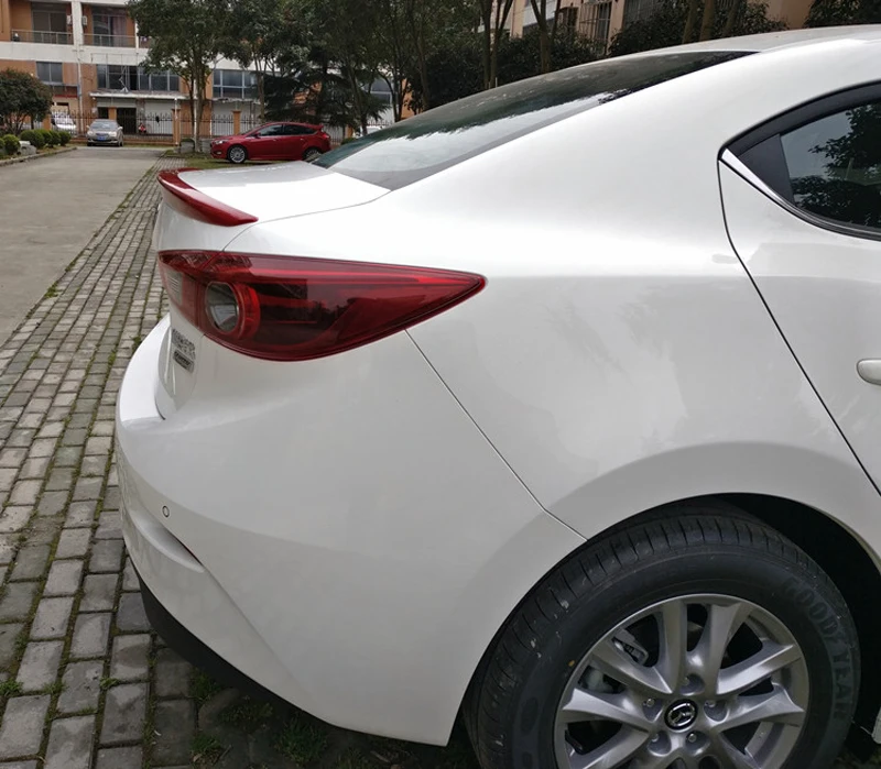 Для Mazda 3 Axela украшение автомобиля ABS пластик краски ing цвет задний спойлер багажника