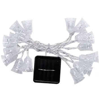

Solar Powered 1.2M 10LED Bell String Light Outdoor Xmas Cool Parties Weddings Light Garlands Ball White Outdoor Wedding 19feb10