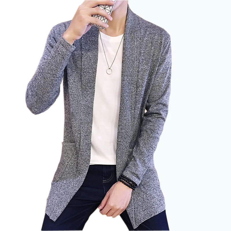 Hombres Suéter Primavera Nuevo Slim Fit Hombres Cardigan
