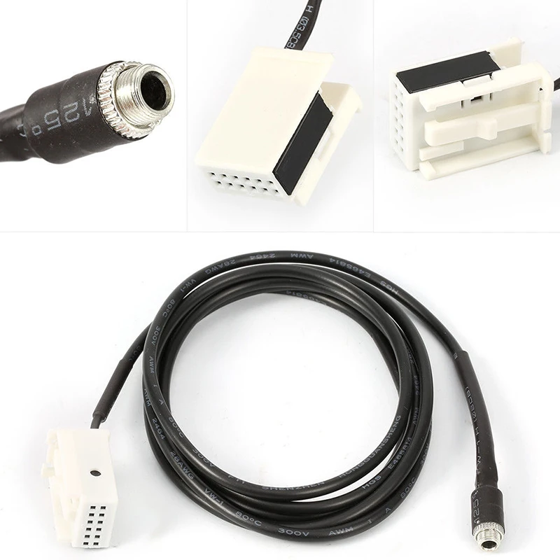 

Aux Car Audio Cable Input Line Cord For BMW E60 E61 E63 E64 ABS plastics Radio Accessory Jack Socket