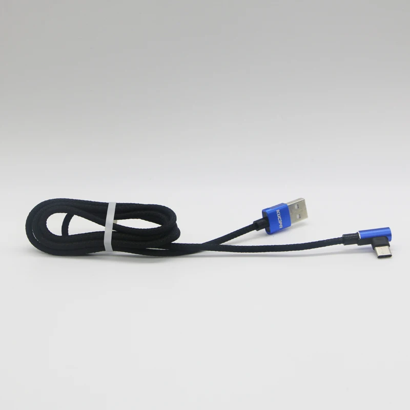 1,2 м USB 3,1 Тип C 90 градусов быстро Зарядное устройство Плетеный данные линии кабель игры для samsung huawei LG в розничной упаковке