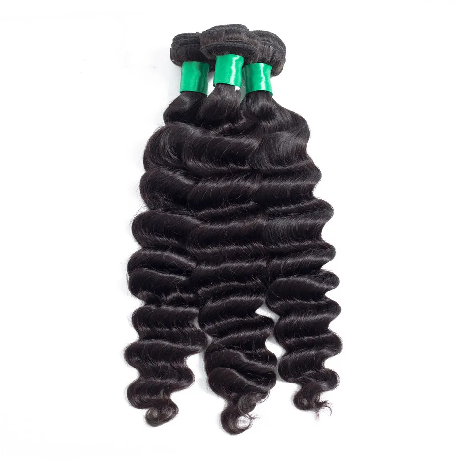 Brazilian Hair Weave Bundles 4 Pcs/Lot Loose Deep Wave 4 Bundles Deal Remy Human Hair Extensions Natural Black Free Shipping Brazilian Hair Weave Bundles 4 Pcs/Lot Loose Deep Wave 4 Bundles Deal Remy Human Hair Extensions Natural Black Free Shipping