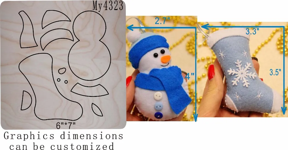 

Christmas accessories1- die cut accessories wooden die Regola Acciaio Die Misura ,// MY