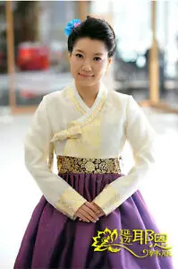 Для женщин платье ханбок индивидуальный заказ Корейский Традиционный ханбок Высокая Талия сцене