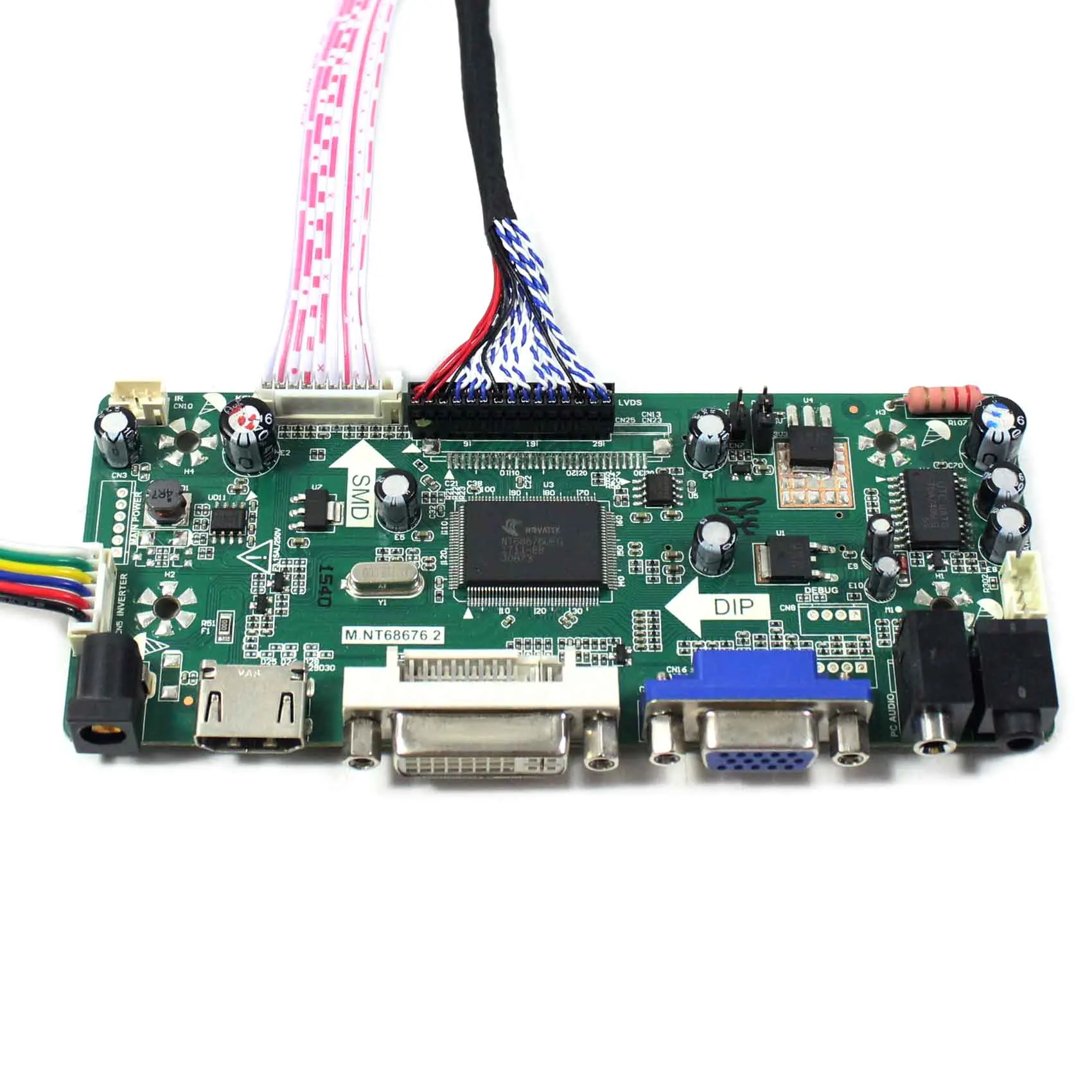 1680x1050 Resolution G220SW01 V1 HDMI DVI VGA AUDIO LCD Controller Board Audio Input HDMI M.NT68676 for 22inch LCD Screen