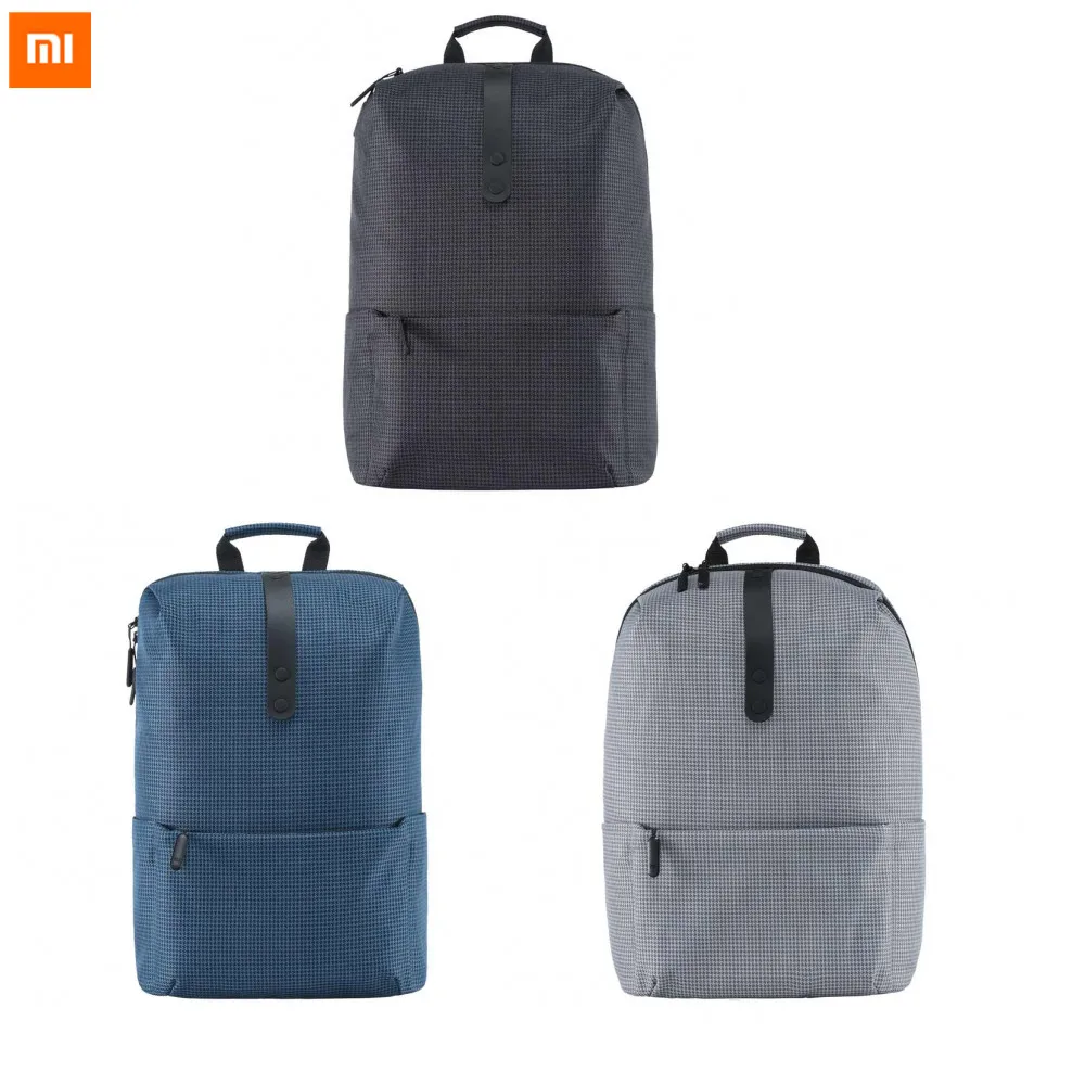 Оригинальный рюкзак Xiaomi через плечо школьный из полиэстера на молнии