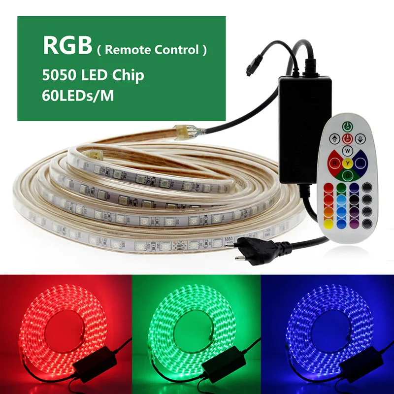 220 В светодиодный ландшафтный светильник ing RGB/теплый белый+ синий/теплый белый/белый IP67 водонепроницаемый гибкий наружный светодиодный светильник 5050/5630/2835 - Испускаемый цвет: 5050 RGB