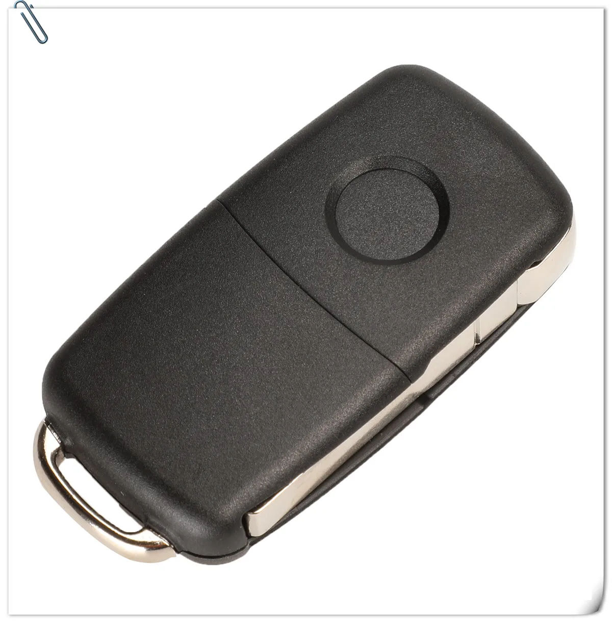 Keyforkess 30pcs Chiave Borsette per VW Tiguan Golf Sagitar Polo MK6 Touareg Remote 2/3/4 Button vibrazione Pieghevole Della Copertura Della Cassa Fob (202AD) -