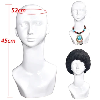 

PVC Female Wig Mannequin Head Wig Stand Mannequin Manikin Head Without Makeup for Wig Hat Display