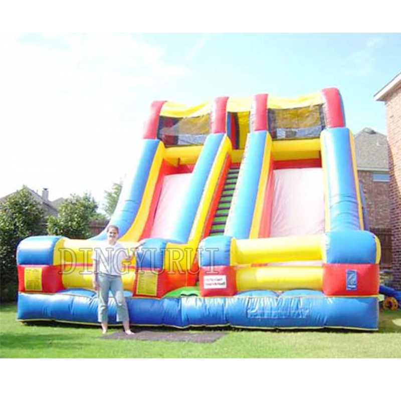 

Large china inflatable jumping bouncer inflatable slide with climbing with blower for kids