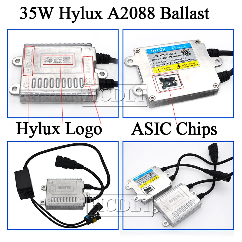 HCDLT Original AC 12V 24V 35W Hylux A2088 Fast Start HID Ballast For 35W Xenon Bulb H1 H7 H11 HB3 HB4 9012 D2H HID Headlight Kit (3)