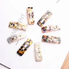 Новинка года для женщин обувь для девочек акриловые полые прямоугольные зажимы волос BB клип шпильки Заколки головная повязка, аксессуары для волос