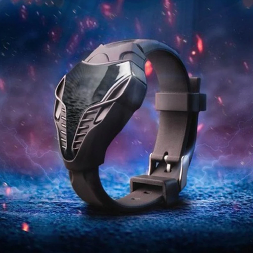 Sport Watch Black Color Men's LED Digital Watch  Triangle Dial Silicone Sports Electronic Watches