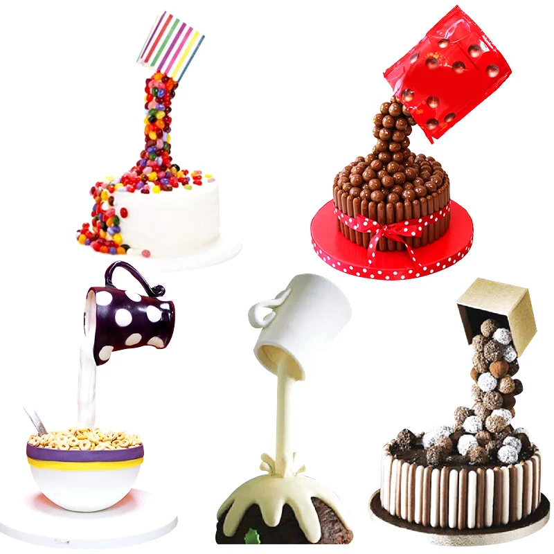  Creative Food Grade Plastic Cake Stand Cake Support Structure Practical Fondant Cake Chocolate Deco